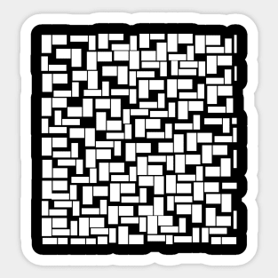 PATTERN OF RECTANGLES AND WHITE SQUARES Sticker